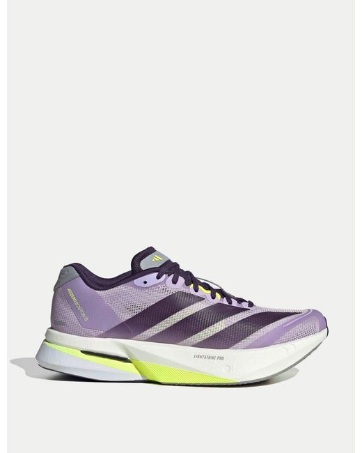 Adidas White Women's Adizero Boston 13 Shoes