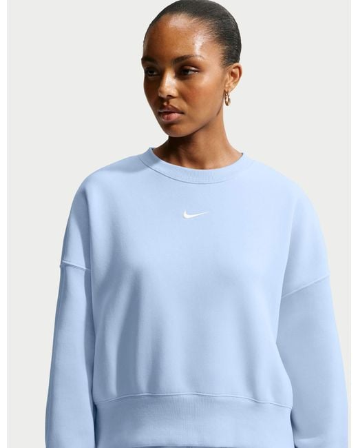 Nike Blue Women's Sportswear Phoenix Fleece Sweatshirt