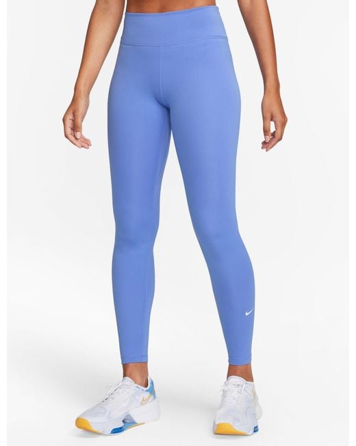 Nike One Mid-rise leggings in Blue