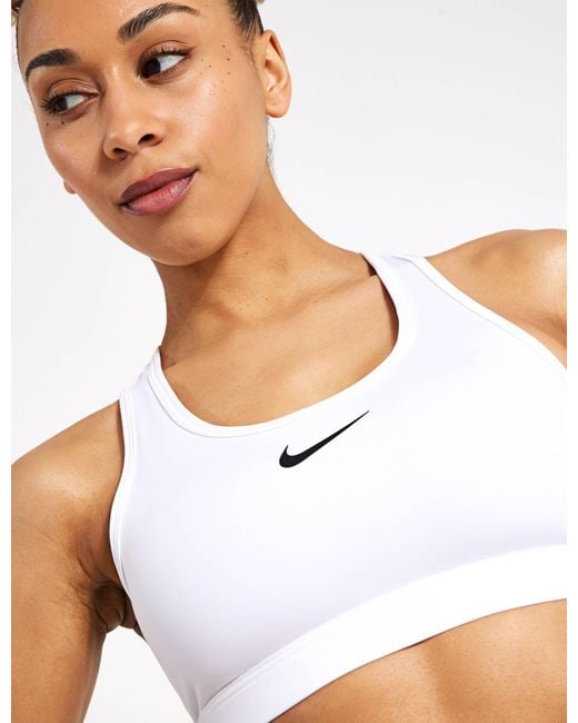 Nike Brown Swoosh Medium-Support Padded Sports Bra