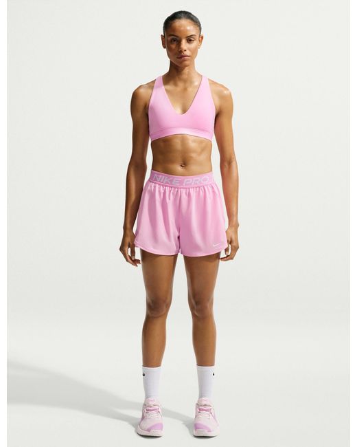 Nike Red Women's Indy Strappy Light Support Sports Bra