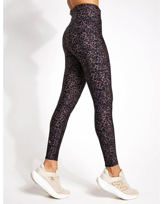 GOODMOVE Black Women's Go Move Printed High Waisted Gym leggings