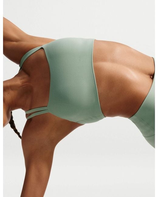Nike Green Women's Zenvy Strappy Light Support Sports Bra