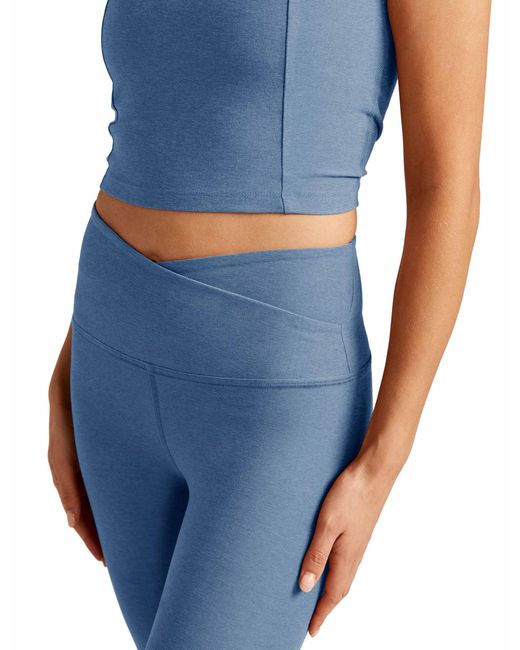 Beyond Yoga Spacedye At Your Leisure High Waisted Midi legging in Blue