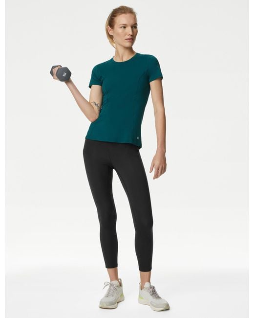 GOODMOVE Black Women's Go Move High Waisted 7/8 Gym leggings