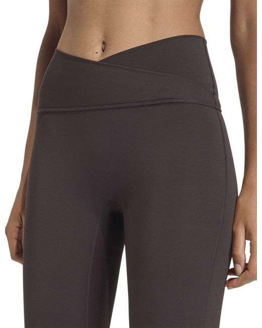 Adidas Black Women's 3 Stripes Studio All Me 7/8 X-over leggings