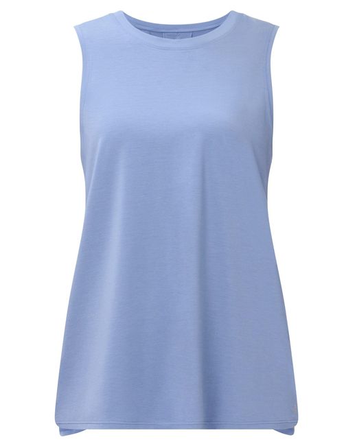 Sweaty Betty Blue Women's Soft Flow Studio Open Back Tank Top