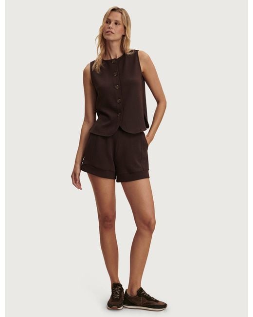 Varley Brown Women's Atrium High Waisted Short 4.5"