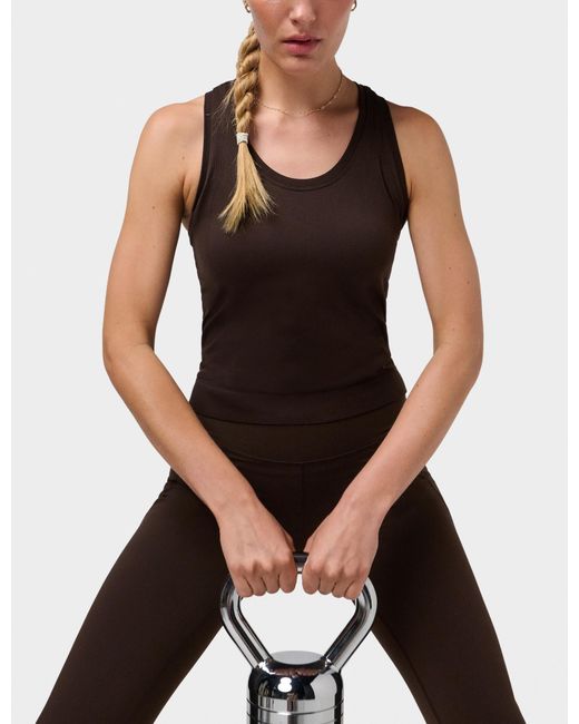 Sweaty Betty Black Women's Athlete Crop Seamless Workout Vest