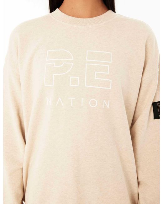 P.E Nation Natural Heads Up Sweat