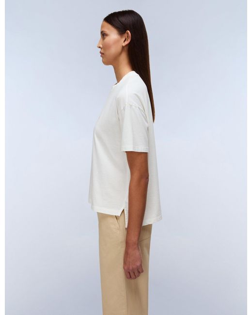 Napapijri White Women's Aurora Short Sleeve T-shirt