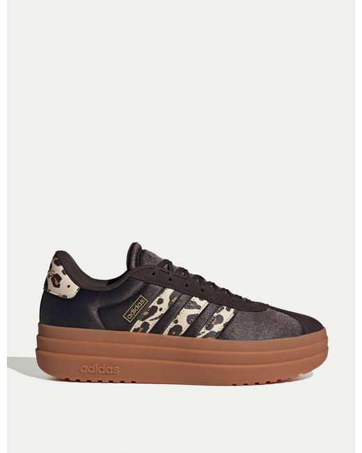 Adidas Brown Women's Vl Court Bold Shoes