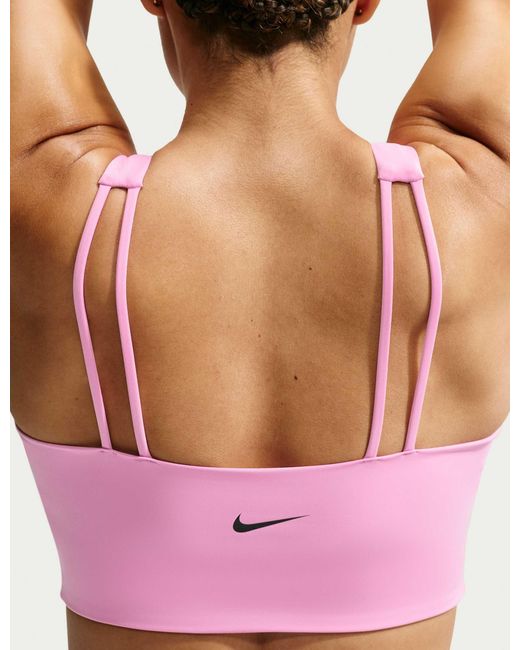 Nike Pink Women's Pro Sculpt Medium Support Padded Sports Bra
