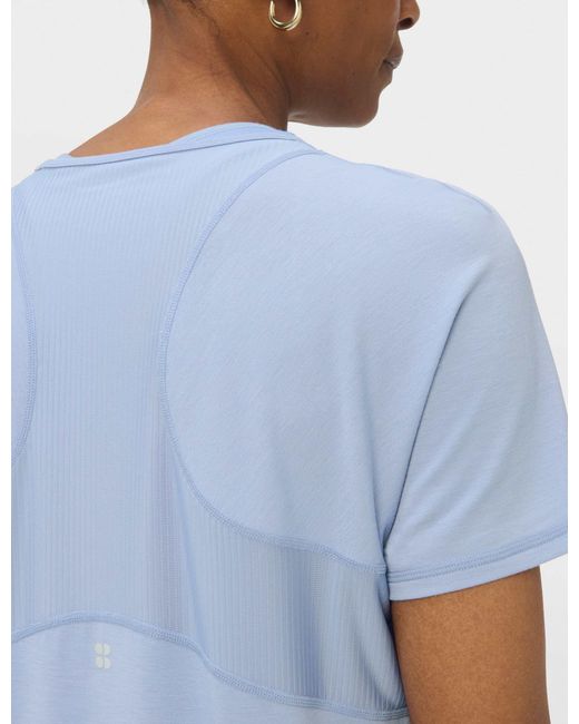 Sweaty Betty Blue Women's Breathe Easy Mesh T-shirt