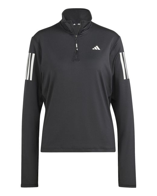 Adidas Black Own The Run Half-zip Jacket