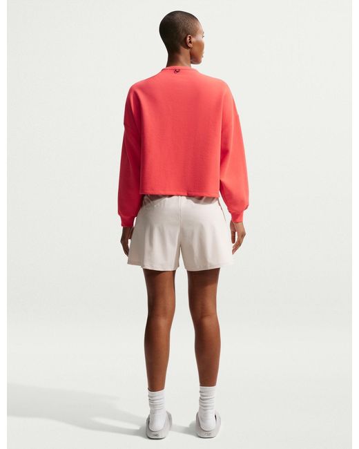Nike Red Women's 24.7 Impossiblysoft Dri-fit Oversized Top