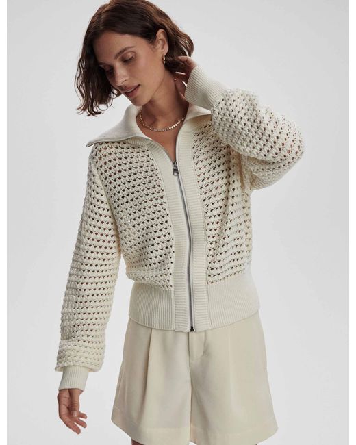 Varley Gray Women's Eloise Zip-through Knit