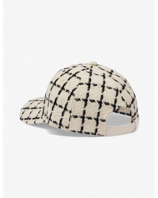 Varley White Women's Elvin Mono Check Cap