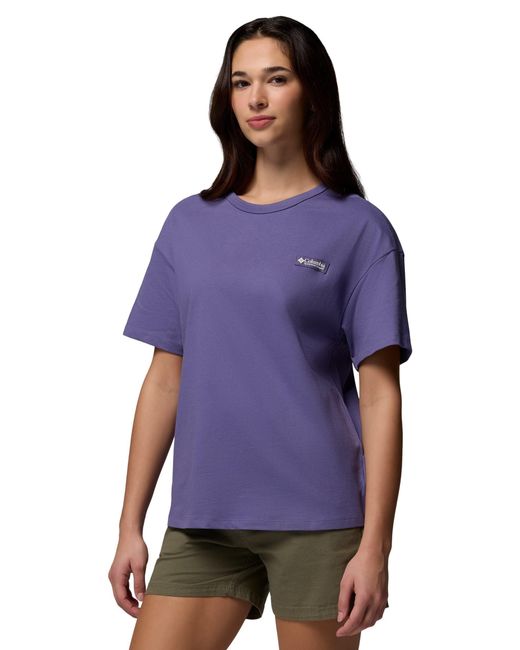 Columbia Purple Women's Csc Heavyweight Graphic T-shirt