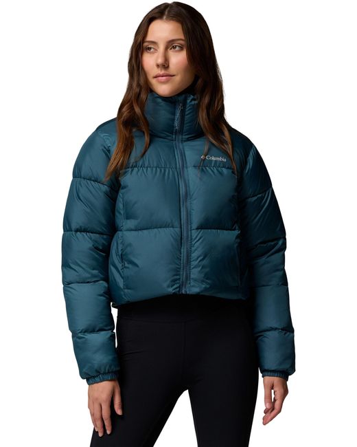 Columbia Blue Women's Puffect Ii Cropped Puffer Jacket