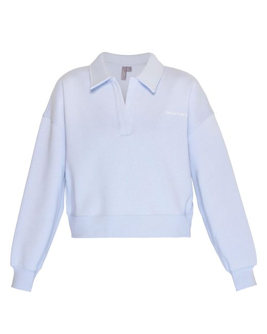 Sweaty Betty Blue Women's Powerhouse Collared Sweatshirt