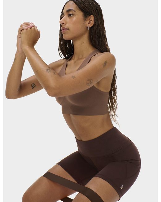 Sweaty Betty Brown Women's Power 6" Cycling Shorts