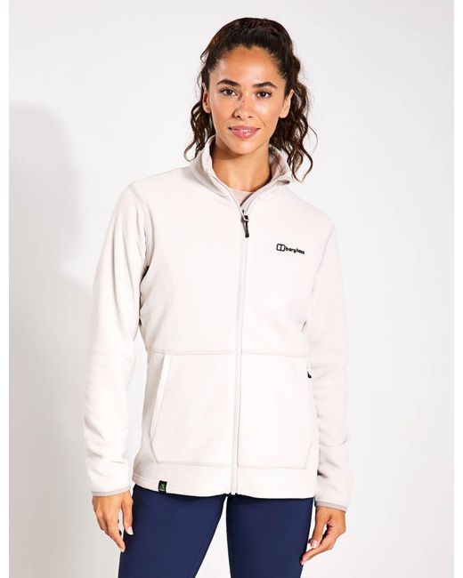 Berghaus White Women's Prism 2.0 Micro Full Zip Fleece