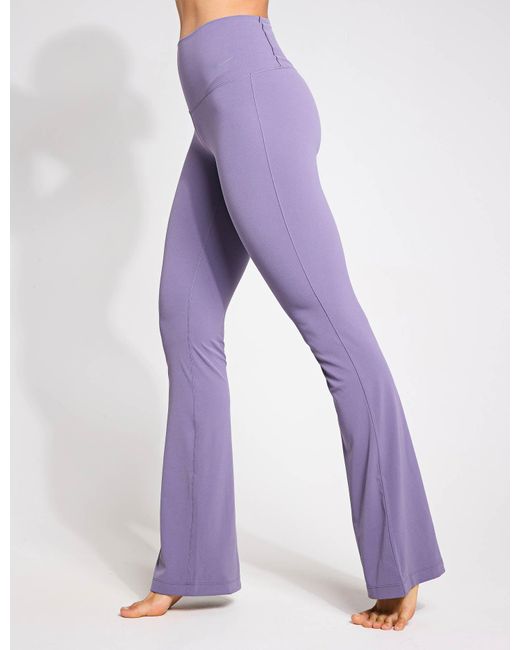 Nike Purple Women's Zenvy High Waisted Flared leggings
