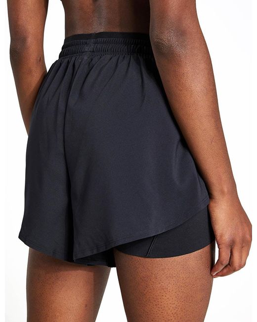 Adidas Black Designed For Training 2-in-1 Shorts