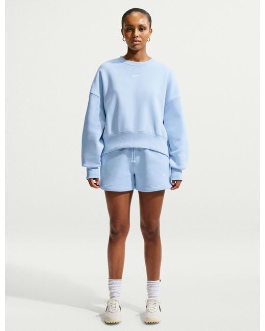 Nike Blue Women's Sportswear Phoenix Fleece Sweatshirt