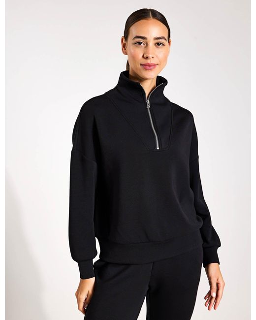 Varley Blue Women's Hawley Half Zip Sweat