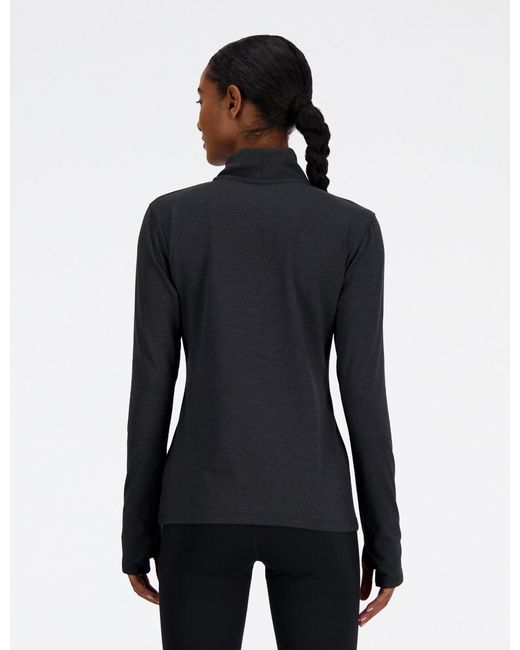 New Balance Blue Women's Sport Essentials Space Dye 1/4 Zip
