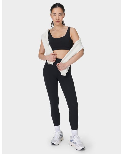 Sweaty Betty Black Women's All Day Bralette Light Support Sports Bra