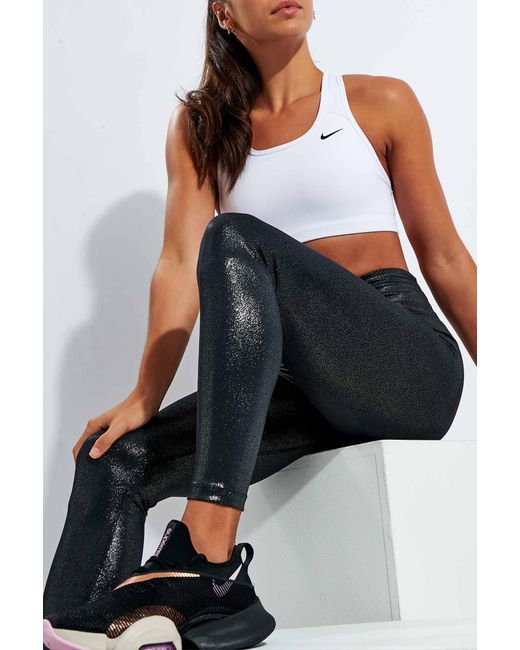 Nike One Sparkle 7/8 Tights in Black | Lyst