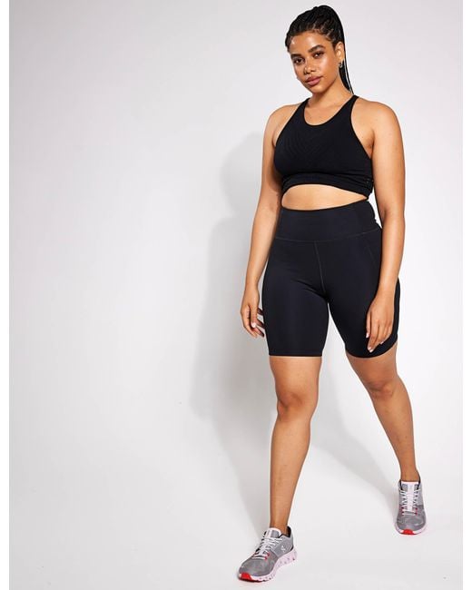 GIRLFRIEND COLLECTIVE Blue Women's High Waisted Bike Short
