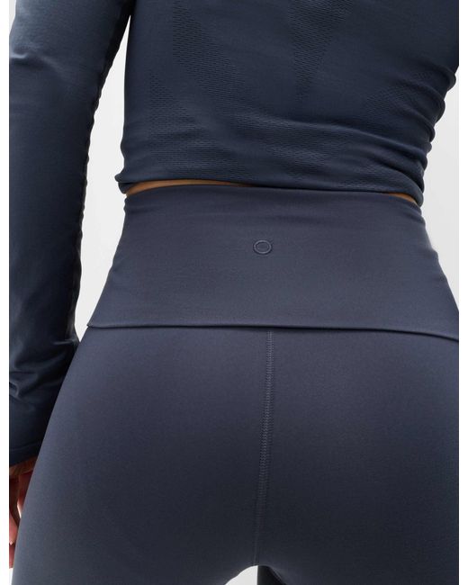 GOODMOVE Blue Women's Go Balance Foldover Waist Flared leggings