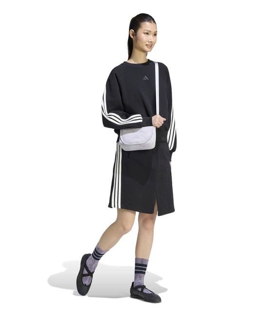 Adidas Blue Women's Kit 3-stripes Sweatshirt