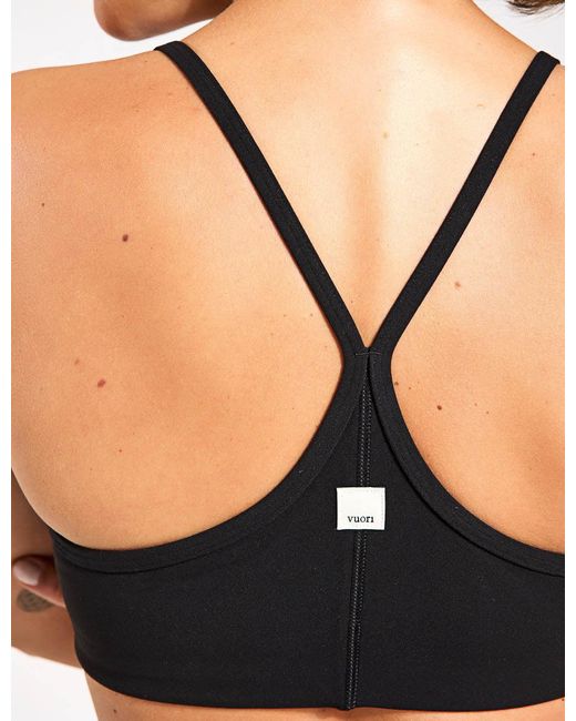 vuori Black Women's Allthefeels Light Support Sports Bra