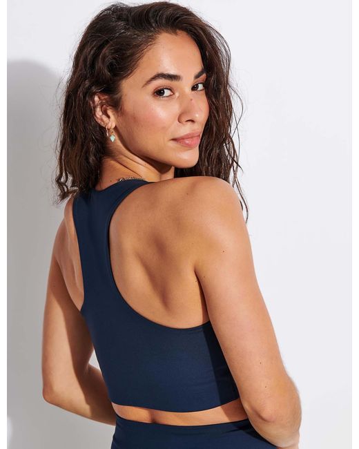 GIRLFRIEND COLLECTIVE Blue Women's Paloma Sports Bra Classic