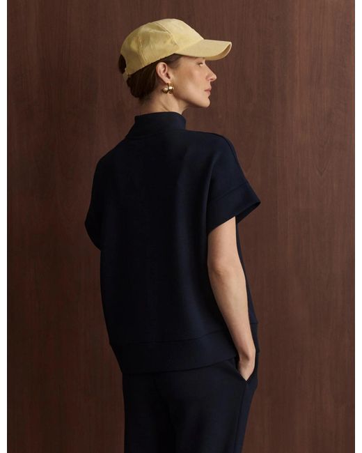 Varley Blue Women's Ritchie Short Sleeve Sweat
