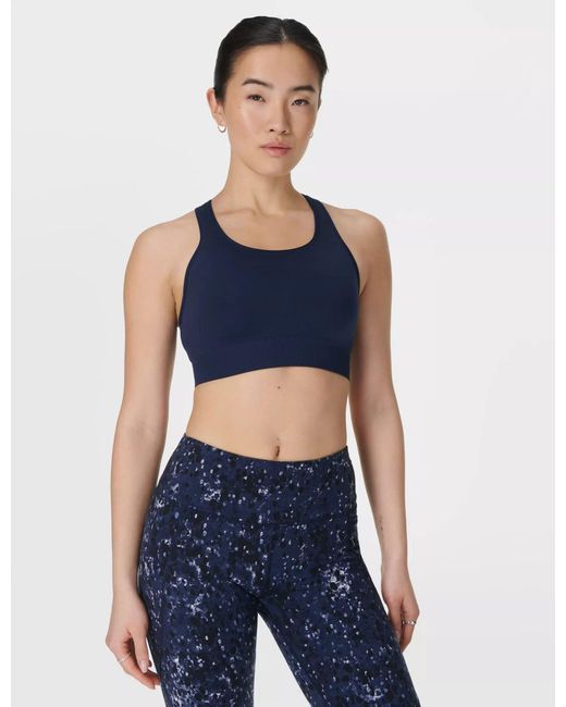 Sweaty Betty Blue Women's Stamina Seamless Sports Bra