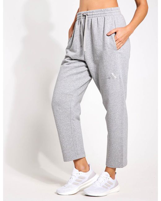 Adidas Gray Women's All Szn Fleece Barrel Leg joggers