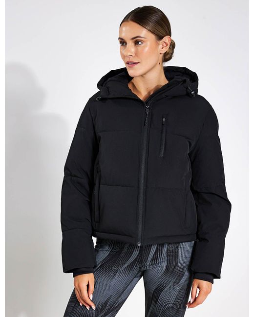 GOODMOVE Black Stormwear Matte Crop Jacket