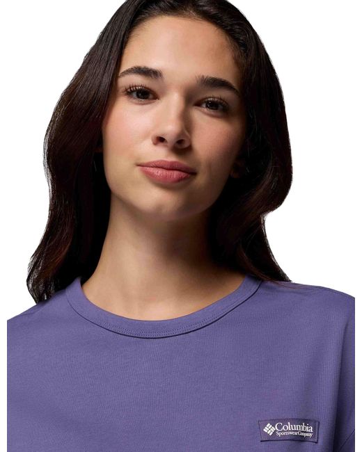 Columbia Purple Women's Csc Heavyweight Graphic T-shirt
