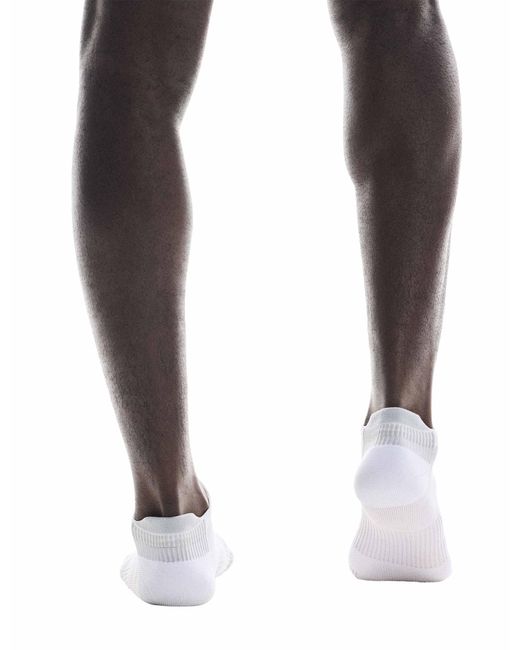 On Shoes White Women's Performance Run Sock Low