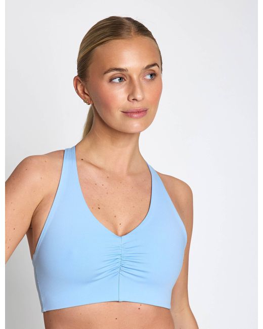 GIRLFRIEND COLLECTIVE Blue Women's Stevie Ballet Sports Bra