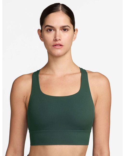 Nike Green Women's Zenvy Light-support Longline Sports Bra