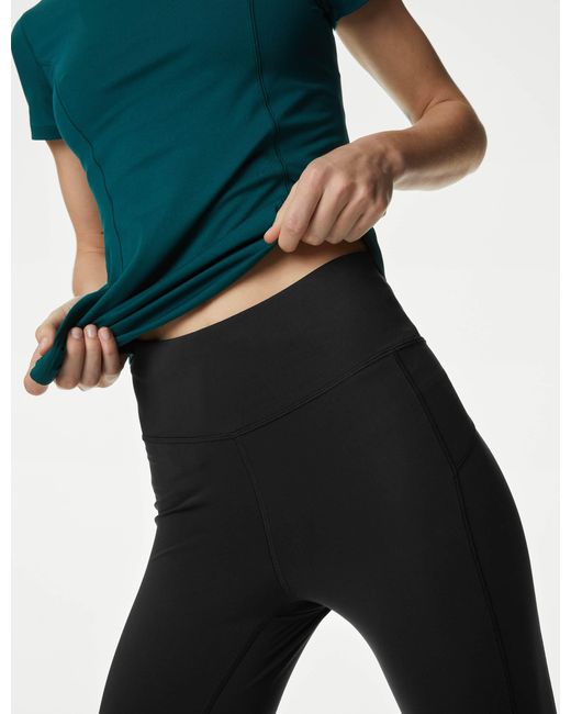 GOODMOVE Black Women's Go Move High Waisted 7/8 Gym leggings