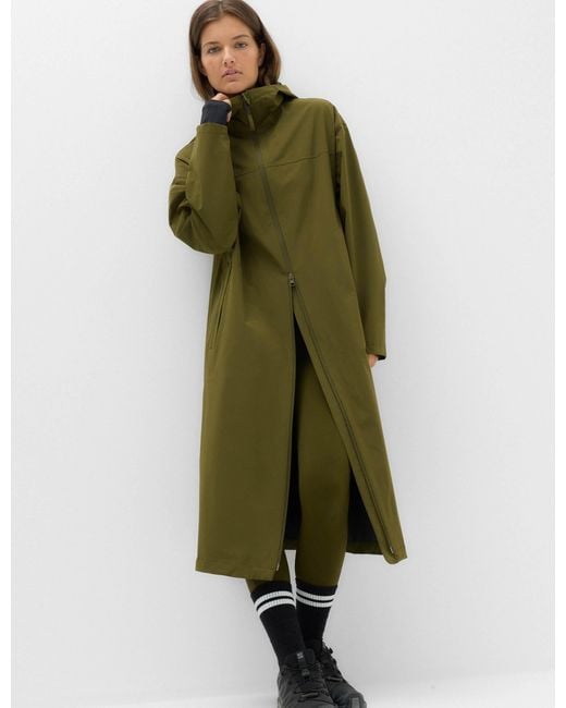 GOODMOVE Green Women's Stormwear Ultra Waterproof Pleat Back Parka