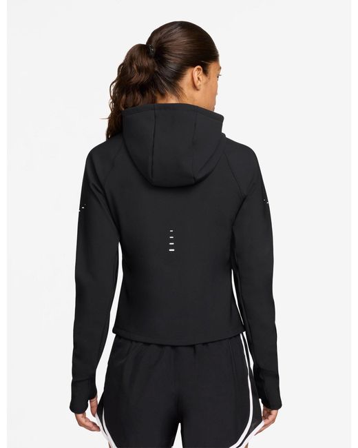 Nike Black Women's Swift Therma-fit Fitted Running Jacket